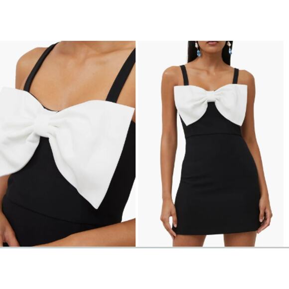 French Connection Whisper Bow Cocktail Dress‎ Size 8 - Picture 4 of 10